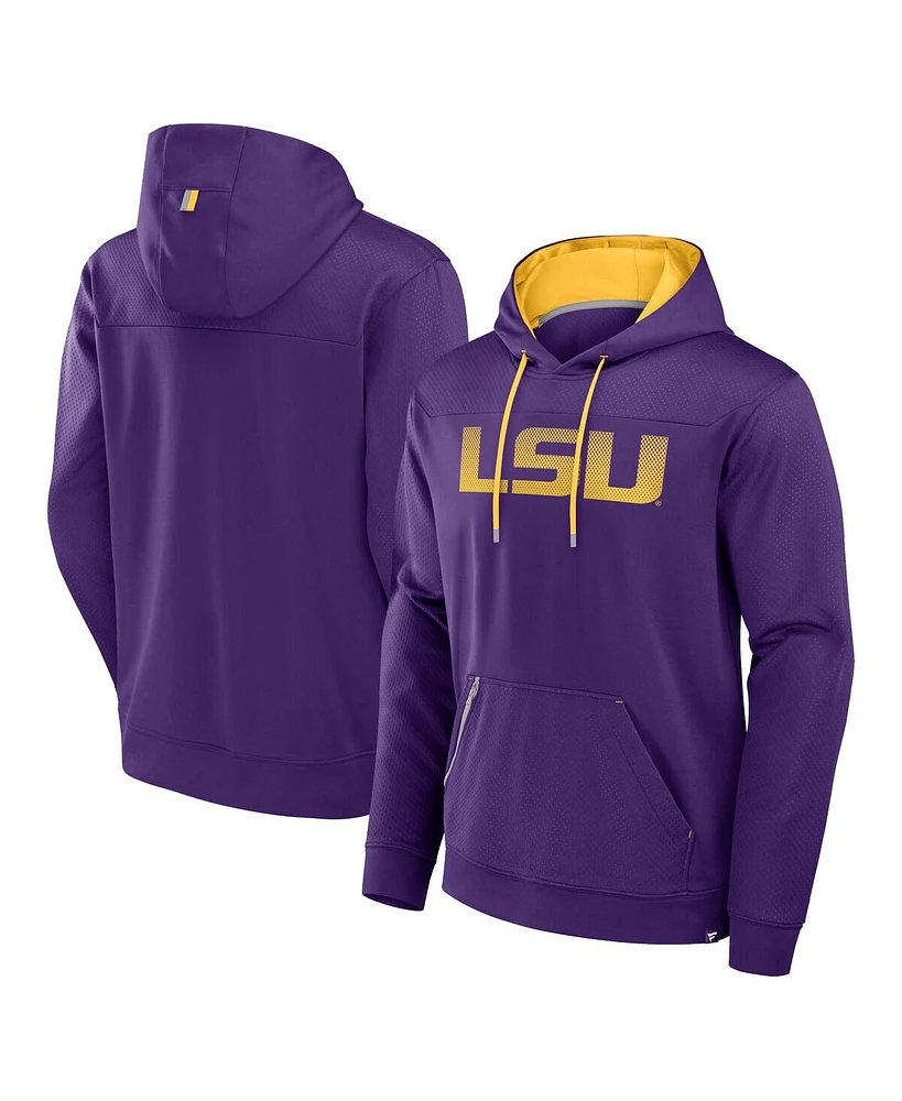 Fanatics Men's Purple Lsu Tigers Defender Dot Faded Primary Pullover Hoodie