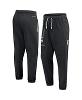 Nike Men's Black West Virginia Mountaineers Basketball Travel Fleece Performance Pants