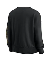 Fanatics Women's Black Los Angeles Lakers Oversized Game Day Pullover Sweatshirt