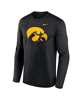 Nike Men's Black Iowa Hawkeyes Prime TimePrimary Legend Long Sleeve T-Shirt