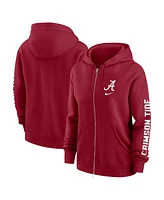Nike Women's Crimson Alabama Tide Oversize Lockup Phoenix Full-Zip Hoodie Jacket