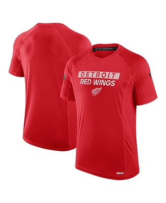 Fanatics Men's Red Detroit Red Wings Authentic Pro Rink Tech T-Shirt