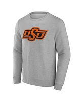 Fanatics Men's Gray Oklahoma State Cowboys Evergreen Fleece Pullover Sweatshirt