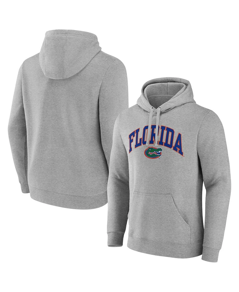 Fanatics Men's Gray Florida Gators Arched Logo Pullover Hoodie