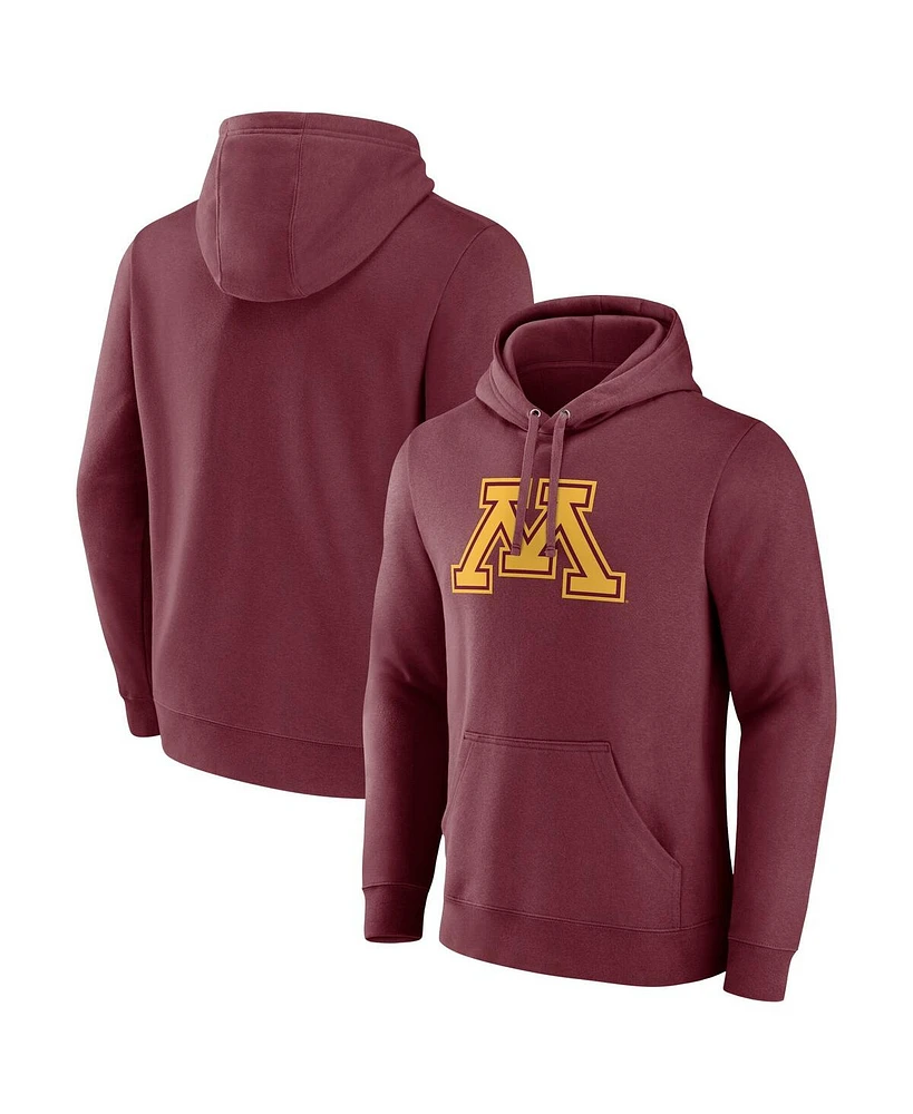 Fanatics Men's Maroon Minnesota Golden Gophers Fleece Pullover Hoodie