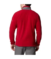 Columbia Men's Crimson Oklahoma Sooners Flanker Iv Fleece Raglan Full-Zip Jacket