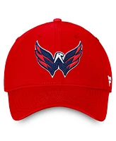 Fanatics Men's Red Washington Capitals Core Primary Logo Flex Hat