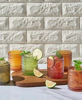 The Wine Savant Khen Hobnail Beaded Highball Tumbler, Set of 6