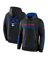 Fanatics Men's Black New York Rangers Big City Legacy Fleece Pullover Hoodie