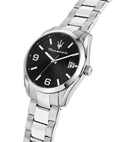 Maserati Men's Date Stainless Steel Metal Band Watch, 43mm