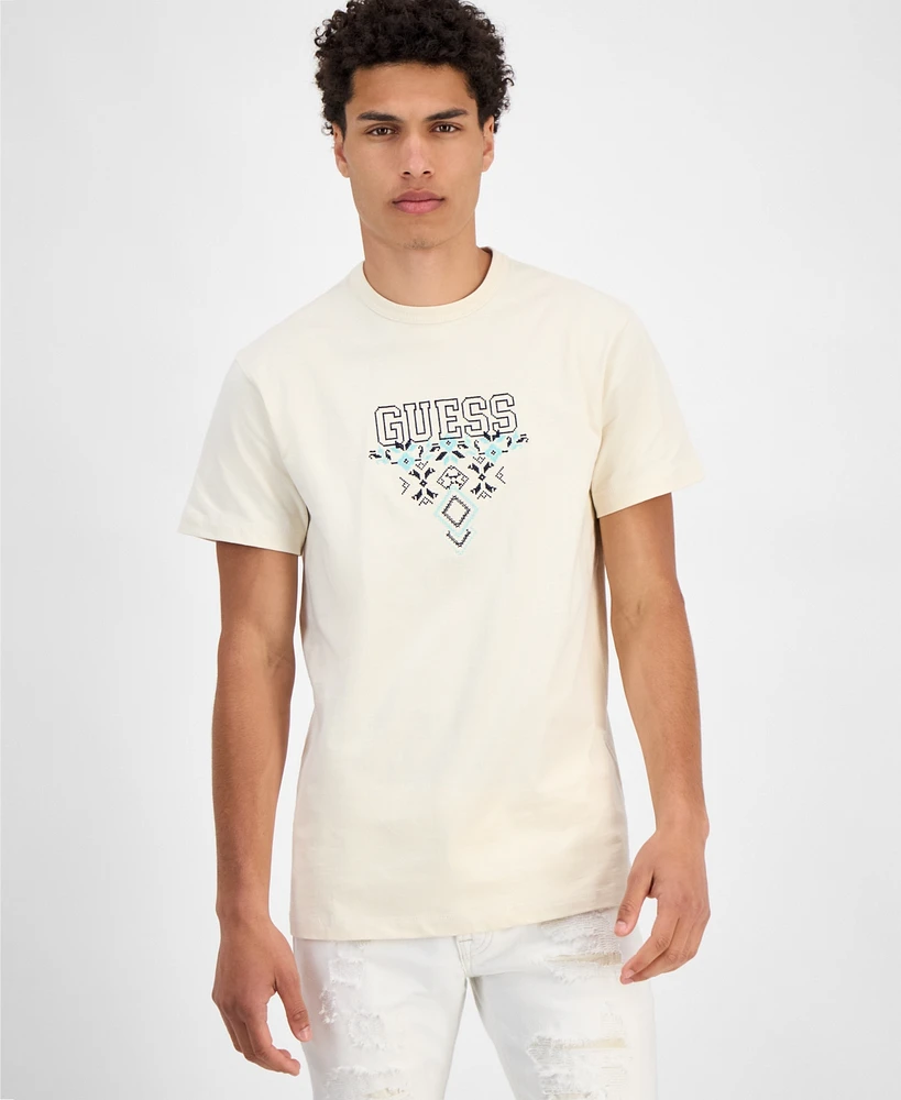 Guess Men's Triangle Logo T-Shirt
