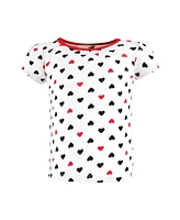 Hudson Baby Girls Short Sleeve T-Shirts Mommy Red Black, 18-24 Months