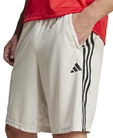 adidas Men's Train Essentials Classic-Fit Aeroready 3-Stripes 10" Training Shorts