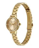 Olivia Burton Women's Mini Classic Gold Tone Stainless Steel Bracelet Watch, 23mm