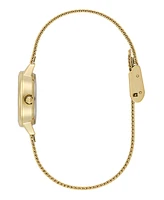 Olivia Burton Women's Mini Classic Gold Tone Stainless Steel Mesh Bracelet Watch, 23mm