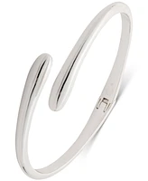 Lauren Ralph Lauren Silver-Tone Sculptural Bangle Bracelet