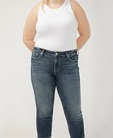 Silver Jeans Co. Plus Suki Mid Rise Curvy Fit Straight Crop