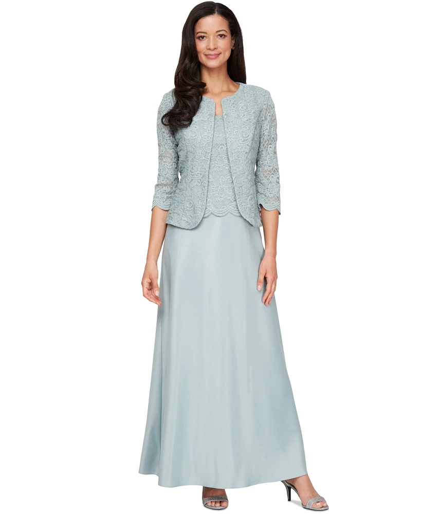 Alex Evenings Petite Lace Dress and Jacket