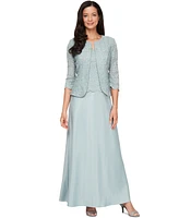 Alex Evenings Petite Lace Dress and Jacket