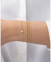 14k Gold Tiny Paw Bracelet