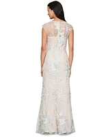 Alex Evenings Women's Embroidered Sweetheart-Neck Mermaid Gown