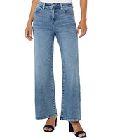 Liverpool Los Angeles Petite Stride High-Rise Wide-Leg Jeans