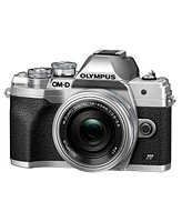 Olympus Om-d E-M10 Mark Iv Camera with M.Zuiko Digital Ed 14-42mm F3.5-5.6 Ez Lens, Silver