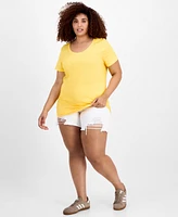 Aveto Trendy Plus Scoop-Neck T-Shirt