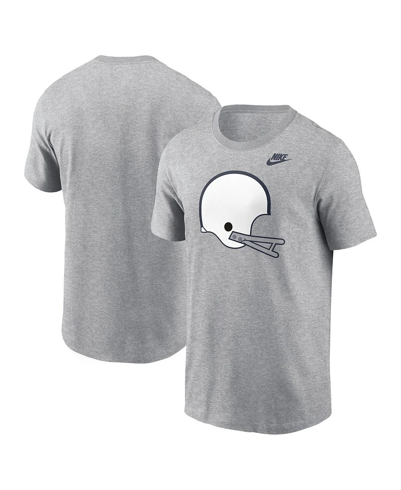 Nike Men's Heather Gray Penn State Nittany Lions Legacy Helmet T-Shirt