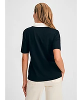 Isaac Mizrahi Women's Boxy Ruffle Top