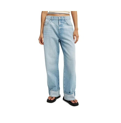 Cotton On Women's Loose Cuff Jean