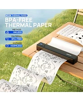 Polono D810 Thermal Printer Paper 8.5 x 11 Inch, Advanced Thermal Printing, Us Letter Size Thermal Paper Compatible with D810, Size 8.5" x 11", 4 Pack