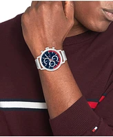 Tommy Hilfiger Men's Multifunction Silver-Tone Stainless Steel Bracelet Watch