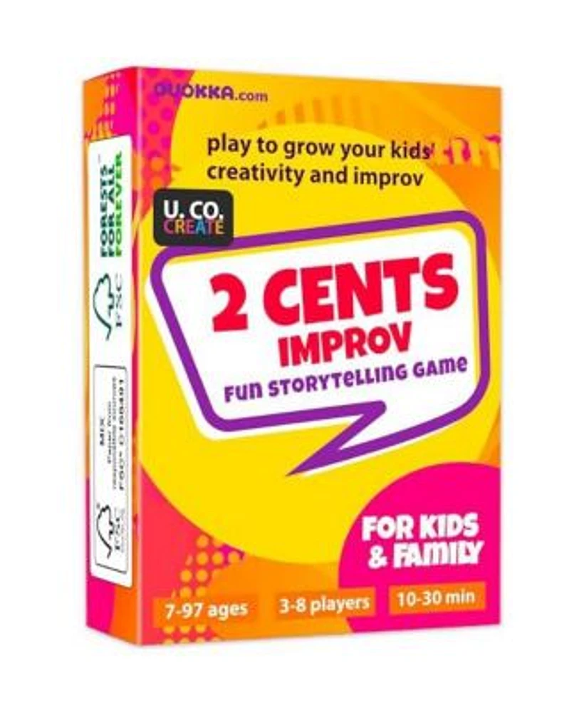 Quokka 2 Cents Family-Friendly Comedy Storytelling Game Cards