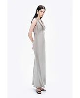 Nocturne Women's Cowl Neck Maxi Dress