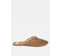 Wendigo Woven Real Leather Mules