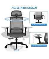 Height Adjustable Ergonomic High Back Mesh Office Chair with Hange