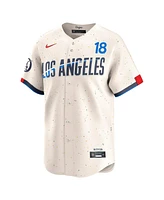 Nike Men's Yoshinobu Yamamoto Cream Los Angeles Dodgers City Connect Limited Player Jersey