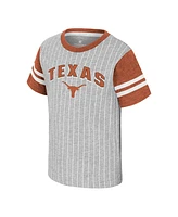 Colosseum Toddler Heather Gray Texas Longhorns Airball T-Shirt