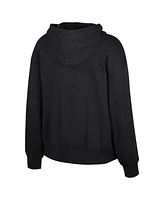 Colosseum Women's Black Iowa Hawkeyes Reflection Rhinestone Drawcord Pullover Hoodie