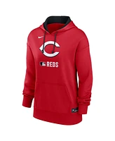 Nike Women's Red Cincinnati Reds Authentic Collection Performance Pullover Hoodie