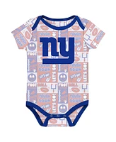 Outerstuff Baby Boys and Girls New York Giants Play Day Bodysuit, Set of 3