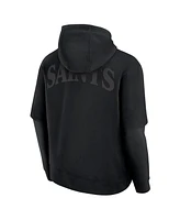 Fanatics Men's and Women's Black New Orleans Saints Sleek Elements Pullover Hoodie