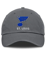 Fanatics Men's Charcoal St. Louis Blues Washed Adjustable Hat