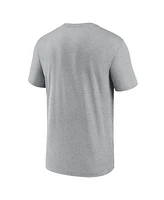 Nike Men's Heather Gray West Virginia Mountaineers On-Court Basketball Legend Practice Performance T-Shirt