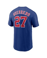 Nike Men's Vladimir Guerrero Blue Montreal Expos Cooperstown Collection Fuse Name Number T-Shirt