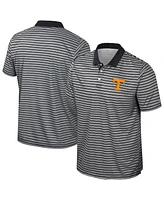 Colosseum Men's Black Tennessee Volunteers Striped Polo Shirt