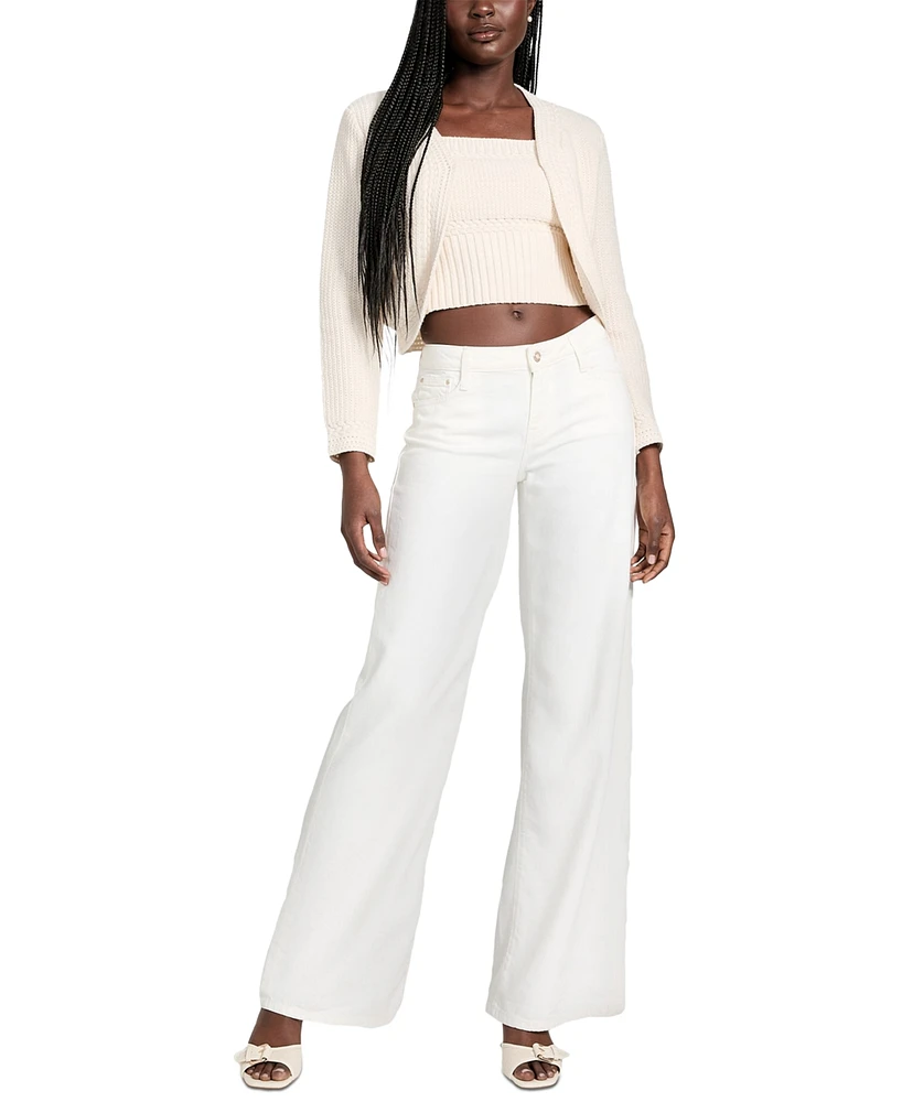 Guess Women's Mid-Rise Wide-Leg Jeans