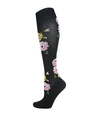 MeMoi Women's In Bloom 8-15mmHg Graduated Compression Socks MFY06342