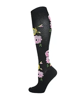 MeMoi Women's In Bloom 8-15mmHg Graduated Compression Socks MFY06342
